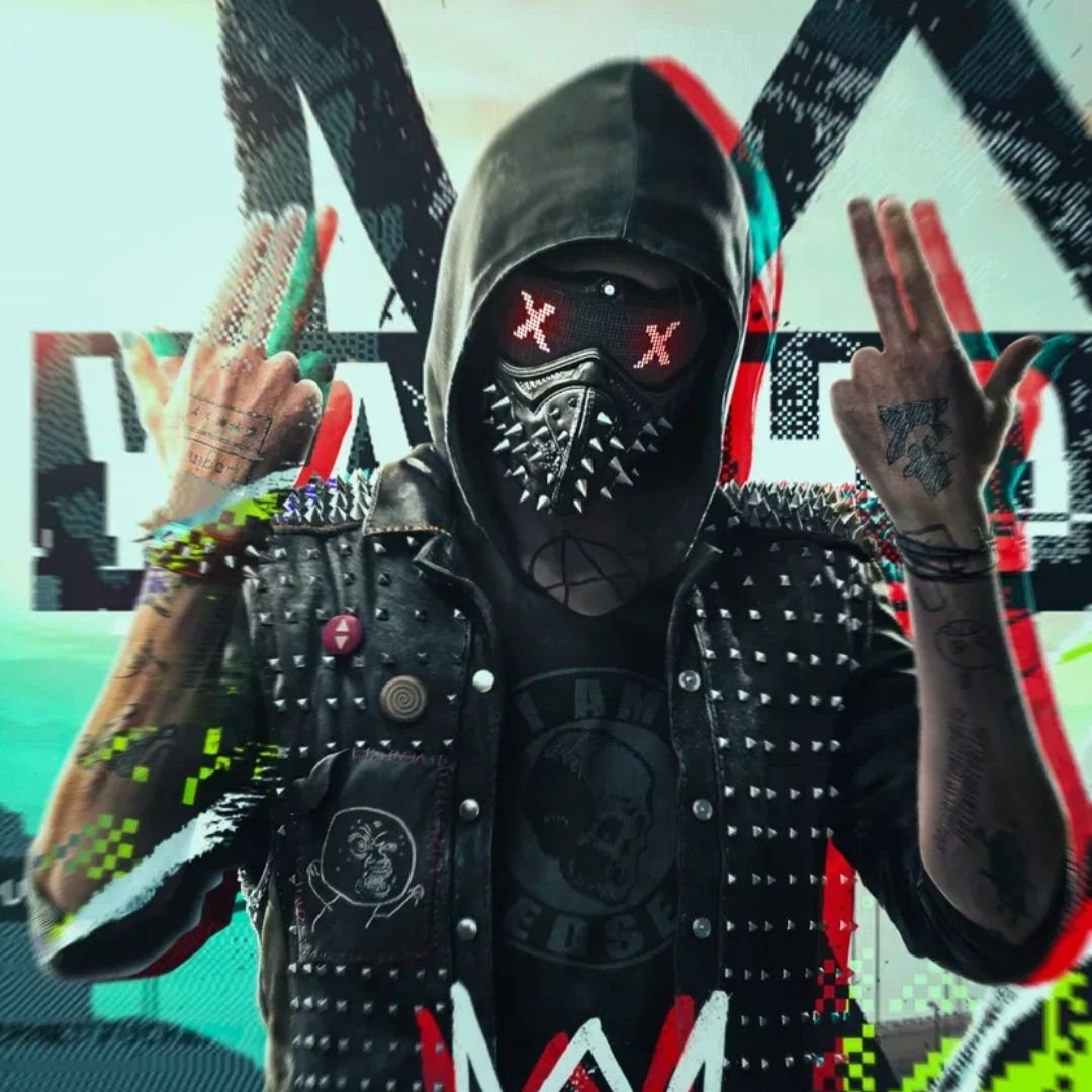 Крутые аватарки 2. Watch Dogs 2. Рэнч. Ренч глитч. Неоновый человек Ренч.