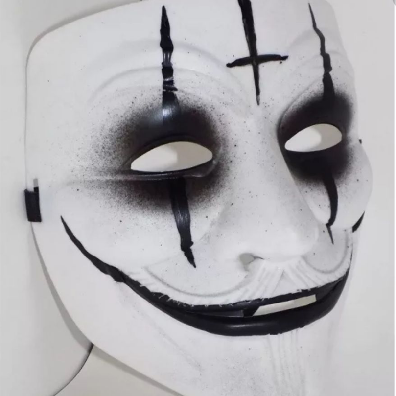 Красиво раскрасить маску. Маскатанонимуса Разрисованная. Черно-белая маска. Идеи для масок. Маски Анонимуса разукрашенные.