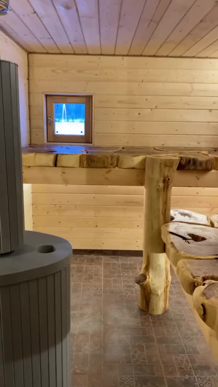 Полки в деревянной бане